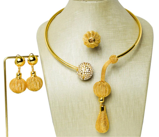 Luxury Brazilian zirconia jewelry set