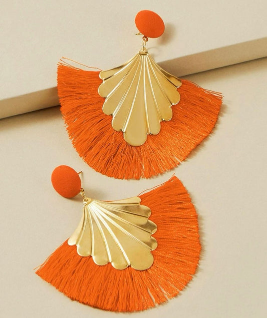 Fan Tassel Earrings