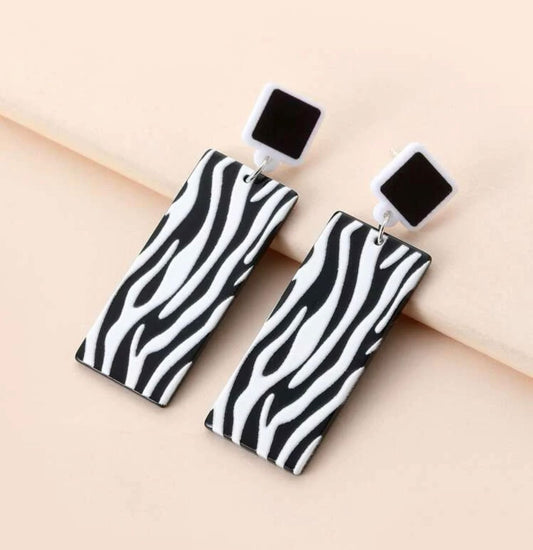 Zebra Stripe Earrings