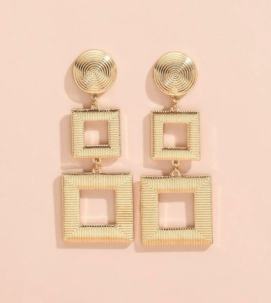 Square Drop Earrings