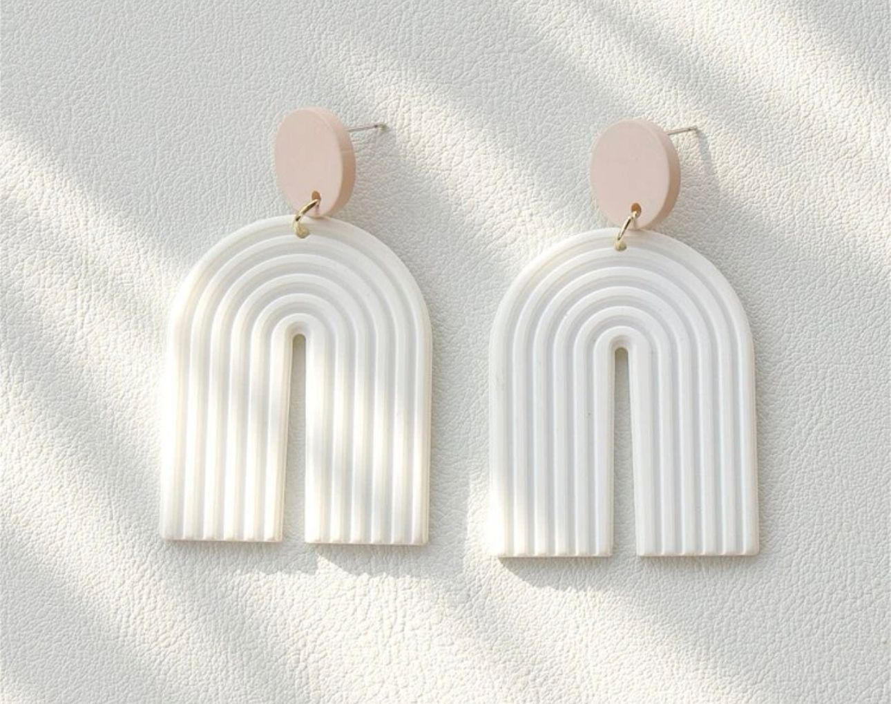 Simple Modern Polymer Clay Earring