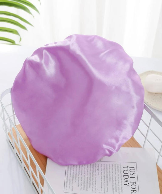 Lined shower cap