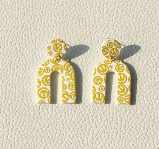 Modern Polymer Clay Statement Earrings